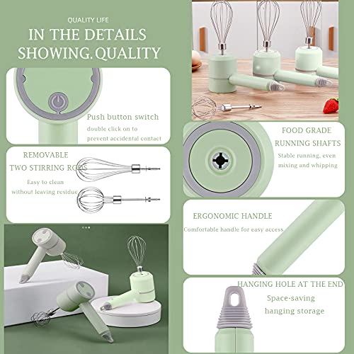 Portable Electric Hand Mixer for Cake Making & Coffee