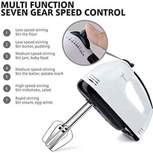 RLBBTY Electric 7-Speed Hand Mixer for Baking