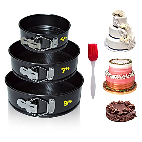 Non Stick Cake Tin Set with Quick-Release Latch