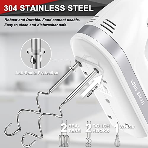 Lord Eagle 400W Electric Hand Mixer With 5 Speeds