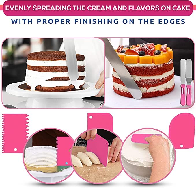 35PCs Cake Decorating Supplies Kit with Turntable Stand