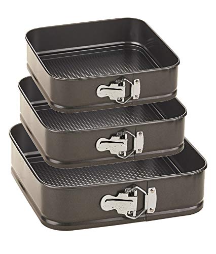 ARIANA HOMEWARE® Set of 3 Square Cake Pans