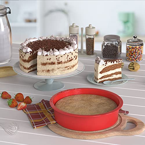 SILIVO Nonstick Quick Release 8 Inch Round Cake Tins
