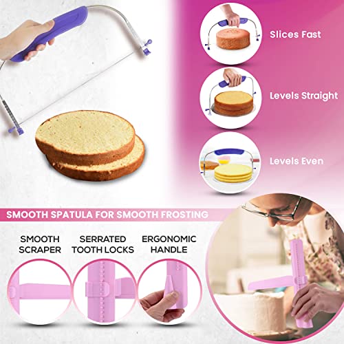 Cake Decorating Kit with 55 Piping Tips & Tools