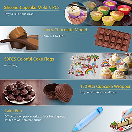 542-piece Cake Decorating Kit with Springform Pans & Tips