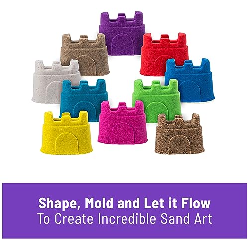 Kinetic Sand, 10-Colour Castle Containers – Non-Toxic Educational Toy