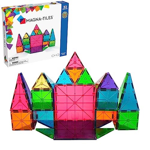 Original MAGNA-TILES 32-Piece Magnetic Construction Set - Educational
