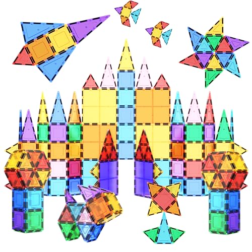 PicassoTiles 100pc Clear Magnetic Building Set - Inspiring Creativity