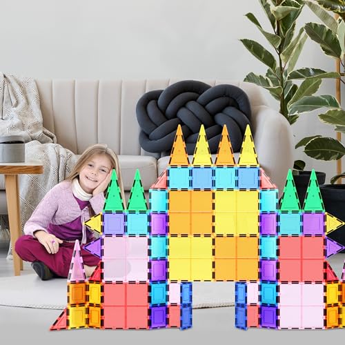 PicassoTiles 100pc Clear Magnetic Building Set - Inspiring Creativity