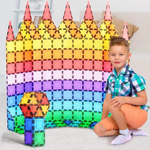 PicassoTiles 100pc Clear Magnetic Building Set - Inspiring Creativity