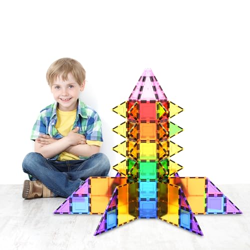 PicassoTiles 100pc Clear Magnetic Building Set - Inspiring Creativity