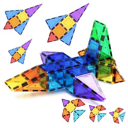 PicassoTiles 100pc Clear Magnetic Building Set - Inspiring Creativity