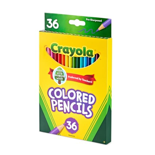 Crayola Colored Pencils Set, Great for Homeschool