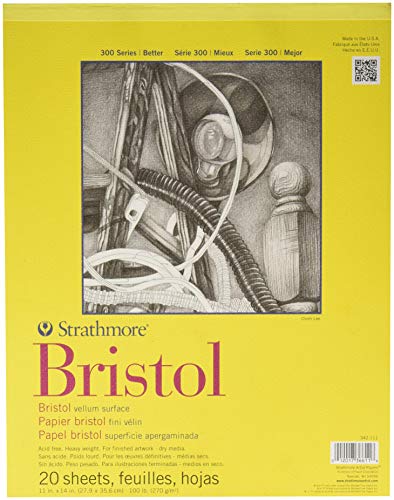 Strathmore 300 Series Bristol Pad - 11"x14" - 20 Sheets