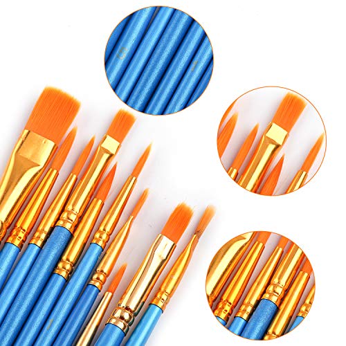 AROIC Watercolor Paint Set - 36 Colors, 10 Brushes