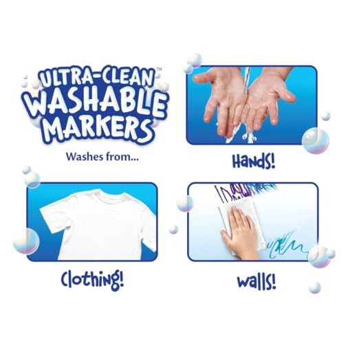 Crayola Fine Line Washable Markers, 40ct, Kids Coloring