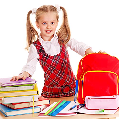 4 Pack Colorful 12 Inch Plastic Straight Rulers