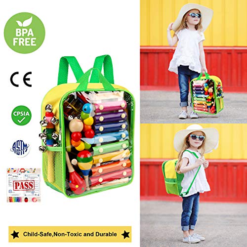 33-Piece Wooden Percussion Instruments for Kids