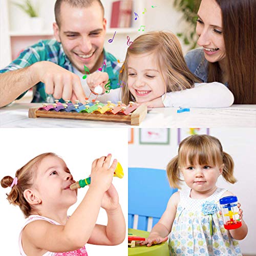 33-Piece Wooden Percussion Instruments for Kids