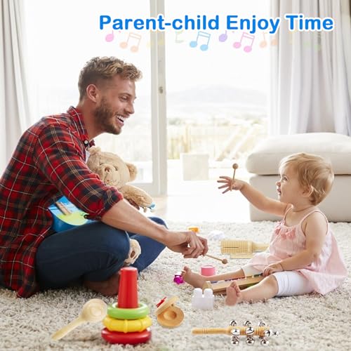 Eco-Friendly Kids Percussion Instruments Set with Storage Bag