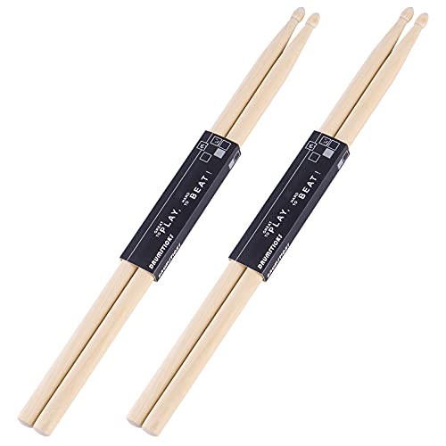 Maple Wood 5A Drumsticks Set for Adults & Kids