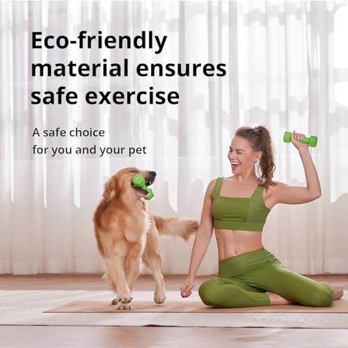 Portzon Neoprene Dumbbells Set - 1-15 LB, Hex Shape