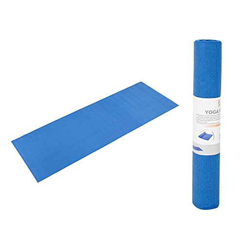 Blue Yoga Mat by Sunny Health and Fitness