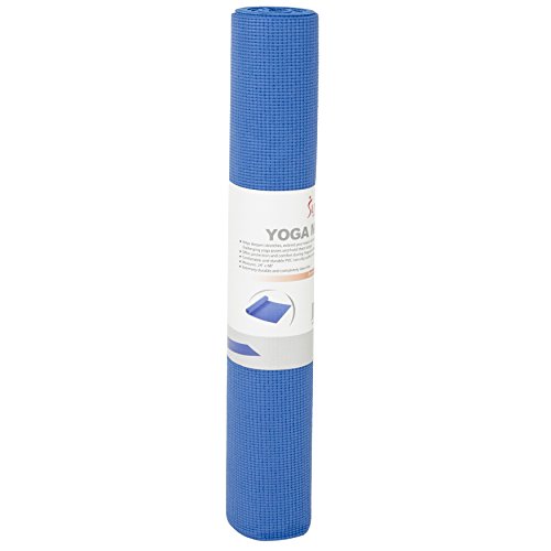 Blue Yoga Mat by Sunny Health and Fitness