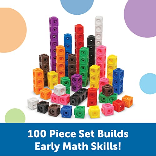 MathLink Cubes - Set of 100, Ages 5+, STEM