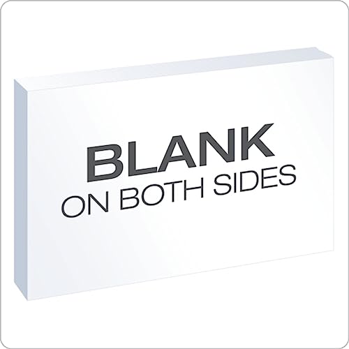 Oxford Blank Index Cards, White, 4"x6", 100/pack