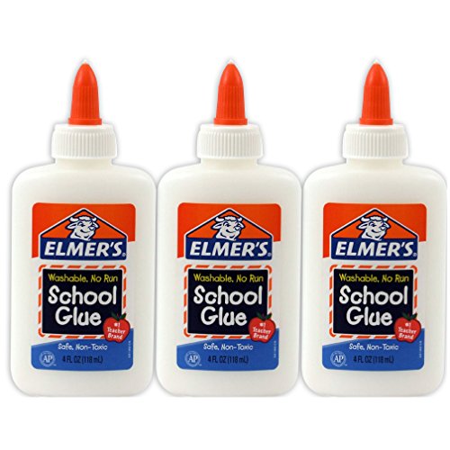 3-Pack Washable Liquid School Glue