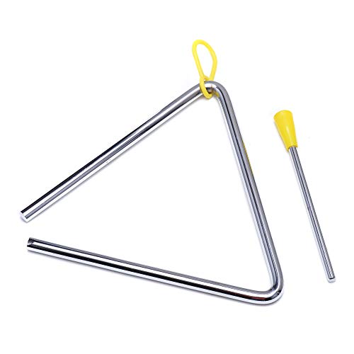 6 Inch Steel Triangle Musical Instrument with Striker