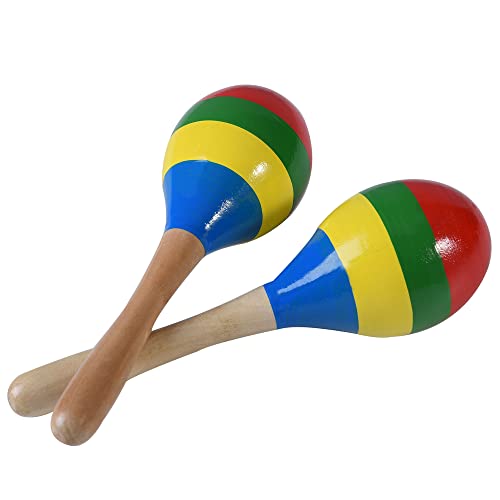 Wooden Maracas Set for Kids and Adults