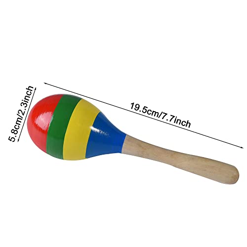 Wooden Maracas Set for Kids and Adults