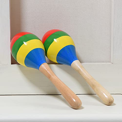 Wooden Maracas Set for Kids and Adults