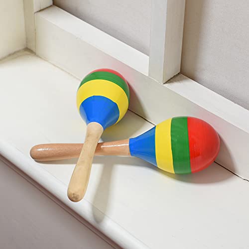 Wooden Maracas Set for Kids and Adults