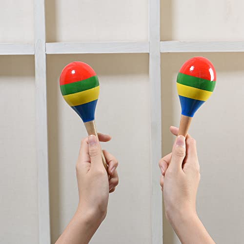 Wooden Maracas Set for Kids and Adults