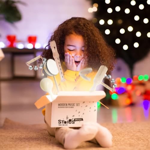 STOIE Montessori Wooden Musical Instruments for Toddlers