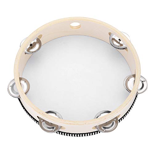 Educational 8-Inch Handheld Tambourine for Kids
