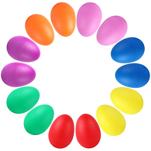14 PCS Colorful Egg Shakers for Kids