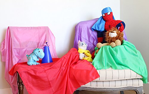 Colorful Play Scarves with Storage Bag for Kids