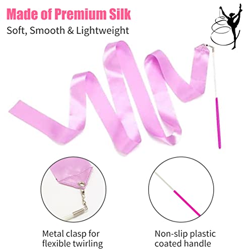 16 Pack Kids' Dance Ribbon Wands and Streamers