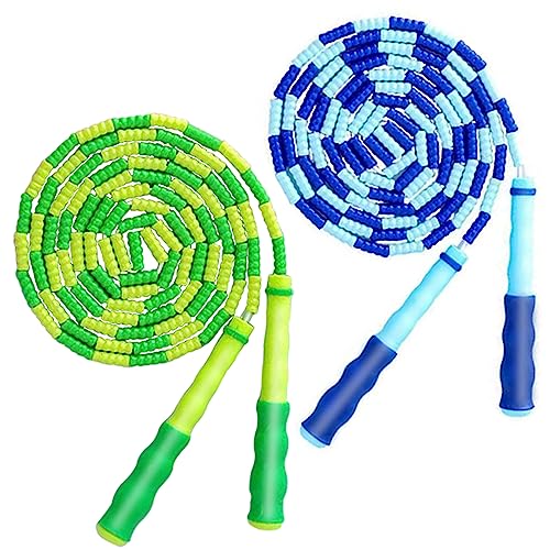 Adjustable Beaded Jump Ropes for Kids - 2 Pack