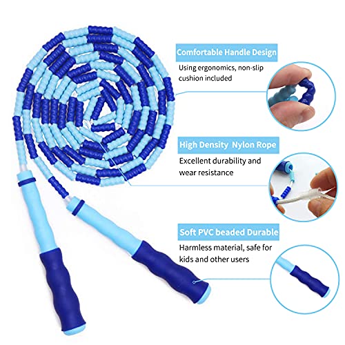Adjustable Tangle-Free Beaded Jump Rope for All