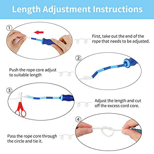 Adjustable Tangle-Free Beaded Jump Rope for All