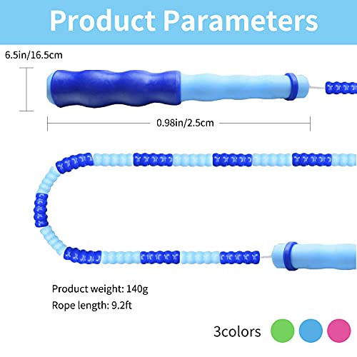 Adjustable Tangle-Free Beaded Jump Rope for All