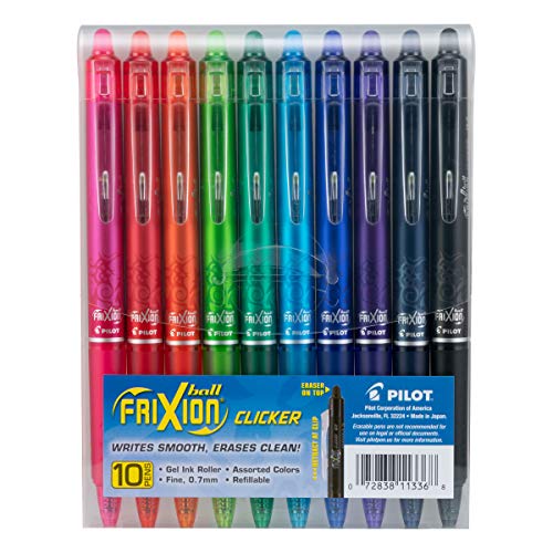 FriXion Erasable Gel Pens 0.7mm, 10-Pack