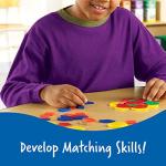 250 Plastic Pattern Blocks for Preschool Shape Games