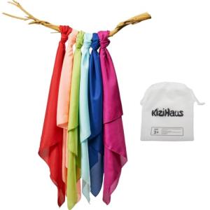 Kizihaus Play Scarves Set of 6 for Kids