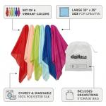 Kizihaus Play Scarves Set of 6 for Kids